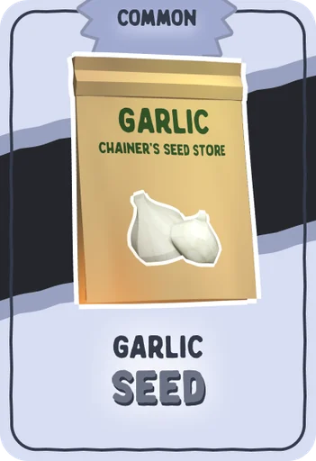 Carta de semilla común de ajo